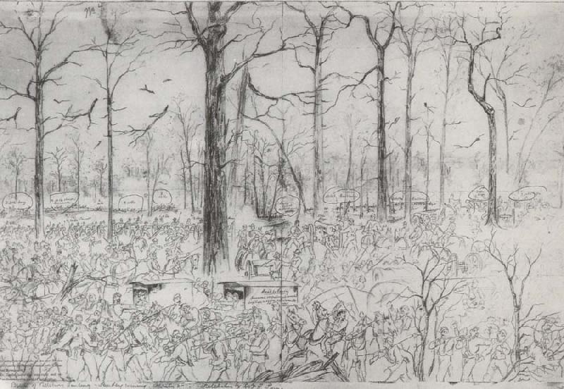 unknow artist Troops at Pittsburg Landsing April,1862